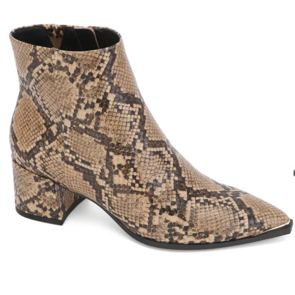 Kenneth Cole Roanne Snake Embossed Bootie Size 7.5
